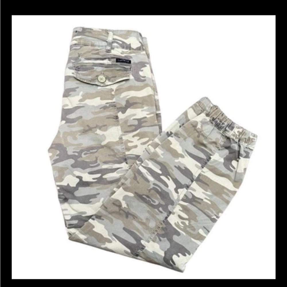 Sanctuary Beige Camouflage Cropped Pants